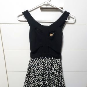 High&Low Dress with Cutout Bodice